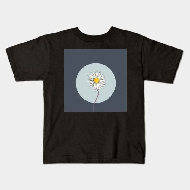 Daisy flower Kids T-Shirt by viovi